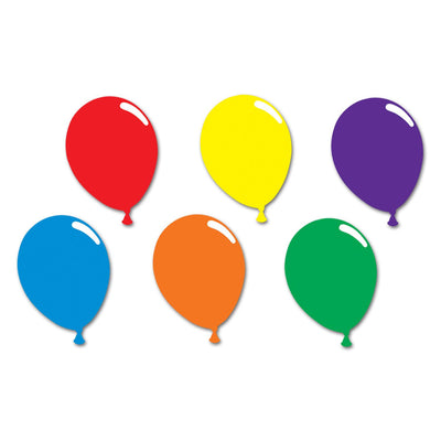 Beistle Birthday Party printed Balloon Silhouettes