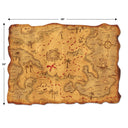 Bulk Pirate Party Plastic Treasure Map (Case of 12) by Beistle