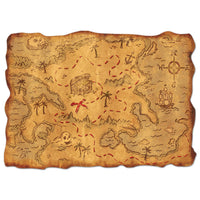 Beistle Plastic Treasure Party Map