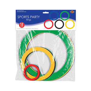 Football Party Supplies - Packaged Sports Party Rings