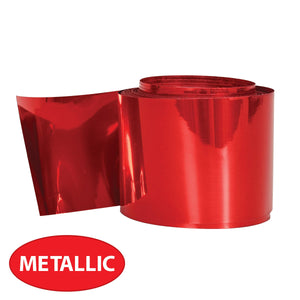Fire Resistant Gleam 'N Streamer Metallized Streamer - red
