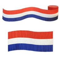 Beistle FR Patriotic Crepe Party Streamer