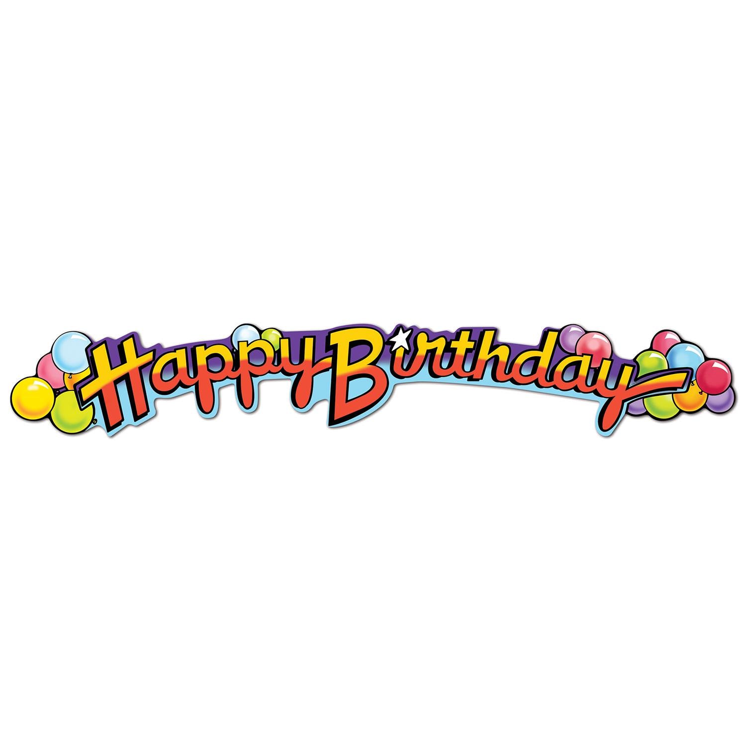 35" Beistle Happy Birthday Party Streamer