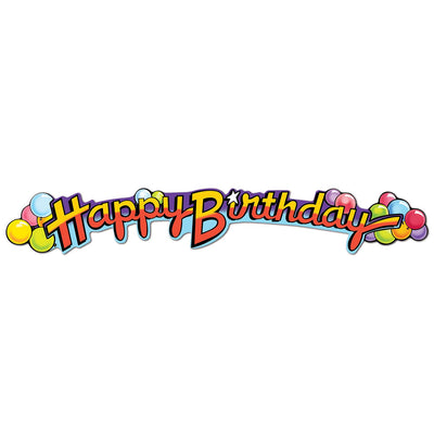 35" Beistle Happy Birthday Party Streamer