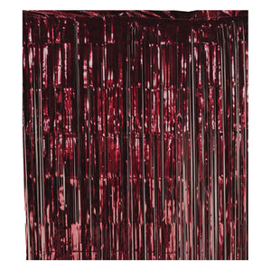 Bulk 1-Ply Gleam 'N Curtain - burgundy (Case of 6) by Beistle