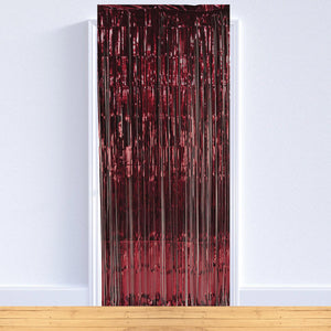 Bulk 1-Ply Gleam 'N Curtain - burgundy (Case of 6) by Beistle