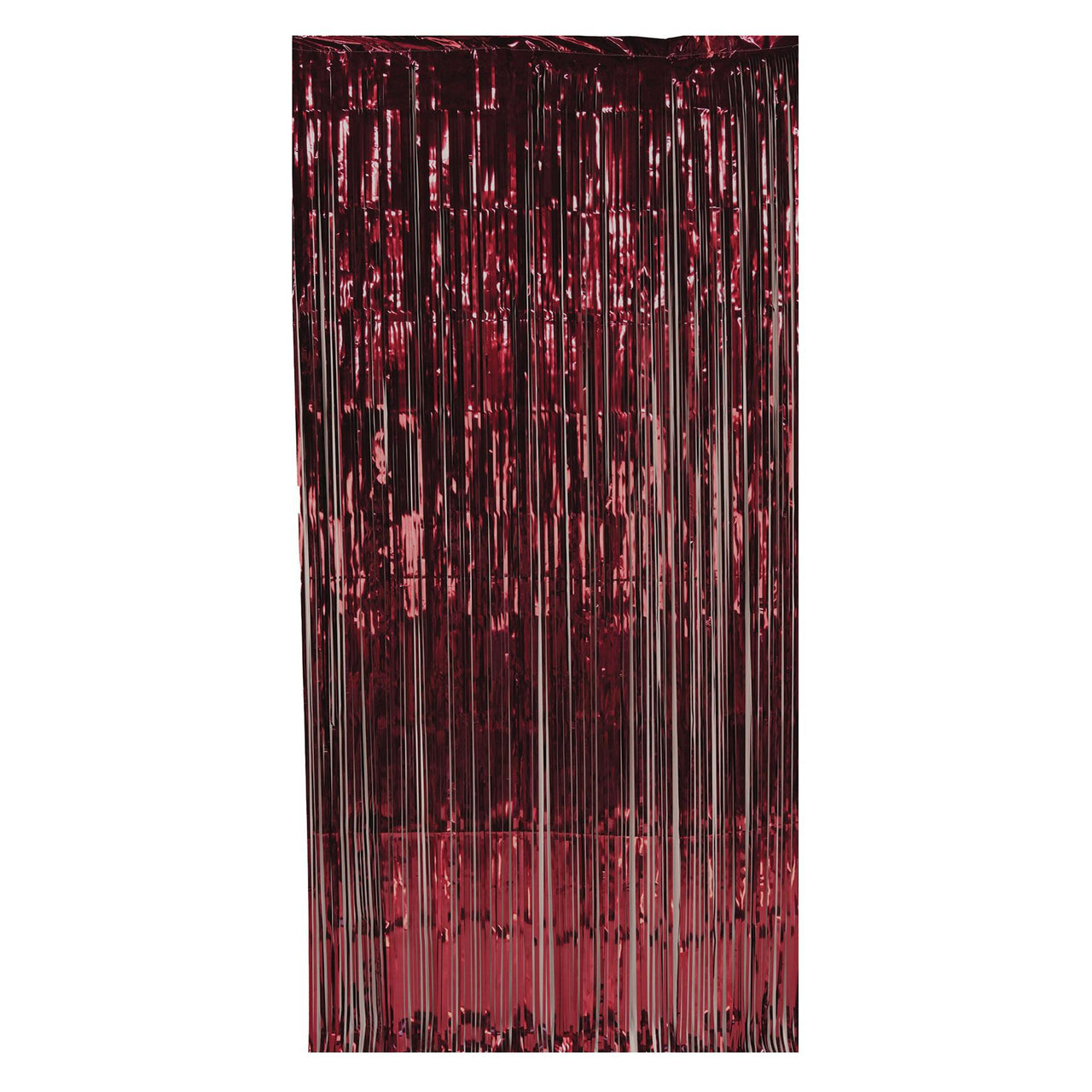 Beistle 1-Ply Gleam 'N Party Curtain - burgundy (Case of 6)