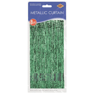 Bulk 1-Ply Gleam 'N Curtain green (Case of 6) by Beistle