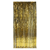 Beistle 1-Ply Gleam 'N Party Curtain - gold