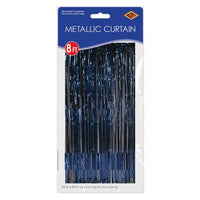 Bulk 1-Ply Gleam 'N Curtain - navy (Case of 6) by Beistle