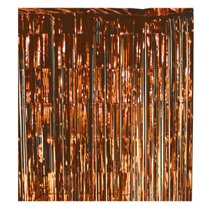 Bulk 1-Ply Gleam 'N Curtain - orange (Case of 6) by Beistle
