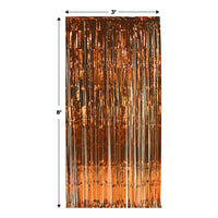 Bulk 1-Ply Gleam 'N Curtain - orange (Case of 6) by Beistle