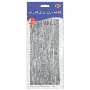 Party Supplies - 1-Ply Gleam 'N Curtain silver (Case of 6)