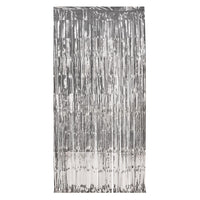 Beistle 1-Ply Party Gleam 'N Curtain - silver