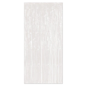 Beistle 1-Ply Party Gleam 'N Curtain - white