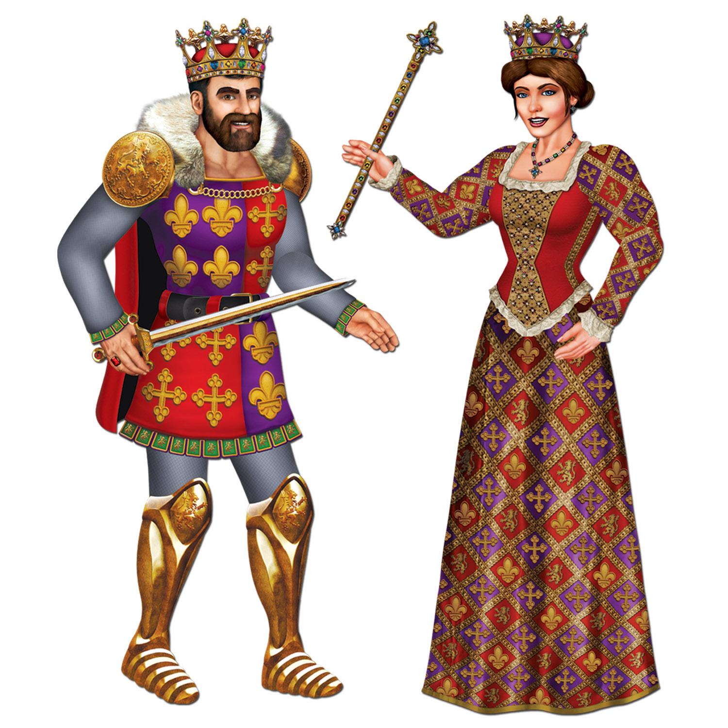 Beistle Medieval Jointed Royal King & Queen