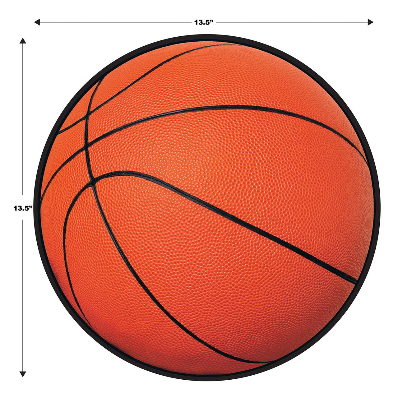 Bulk Sports Party Basketball Cutout (Case of 24) by Beistle