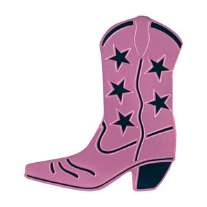 Beistle Foil Cowboy Boot Party Silhouette - pink