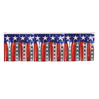 Beistle Metallic Stars & Stripes Party Fringe Banner
