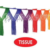 Party Decorations - Drop Fringe Garland - rainbow