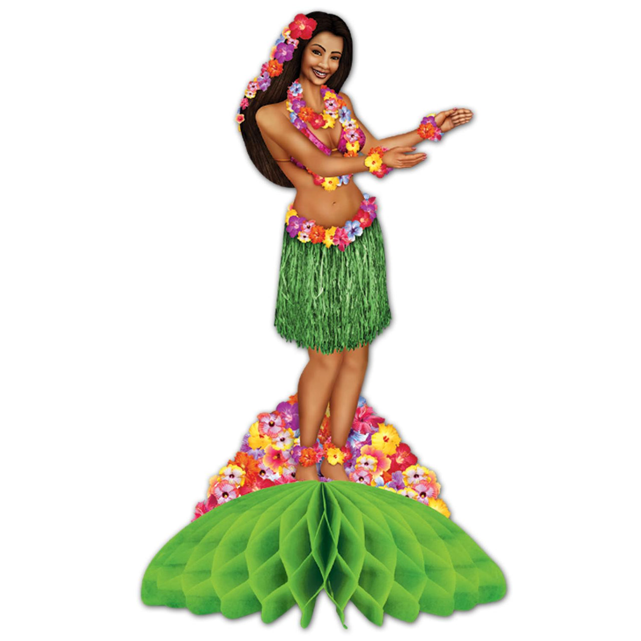 Beistle Luau Party Hula Centerpiece