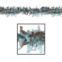 Beistle Tissue Festooning Party - Light blue & brown