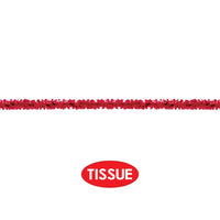 Party Decorations - Tissue Festooning - red