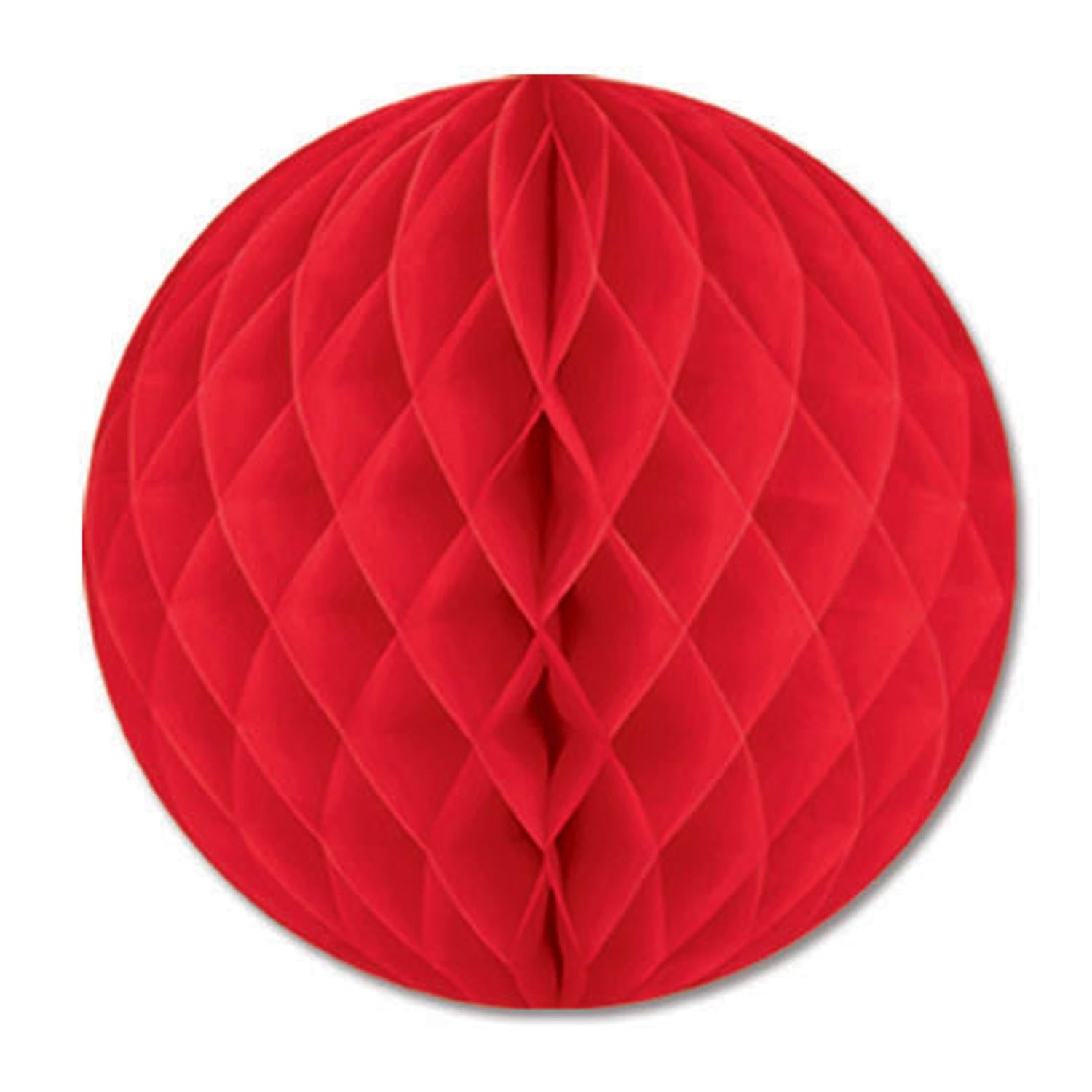 12 Inch- Beistle Party Tissue Ball - Red