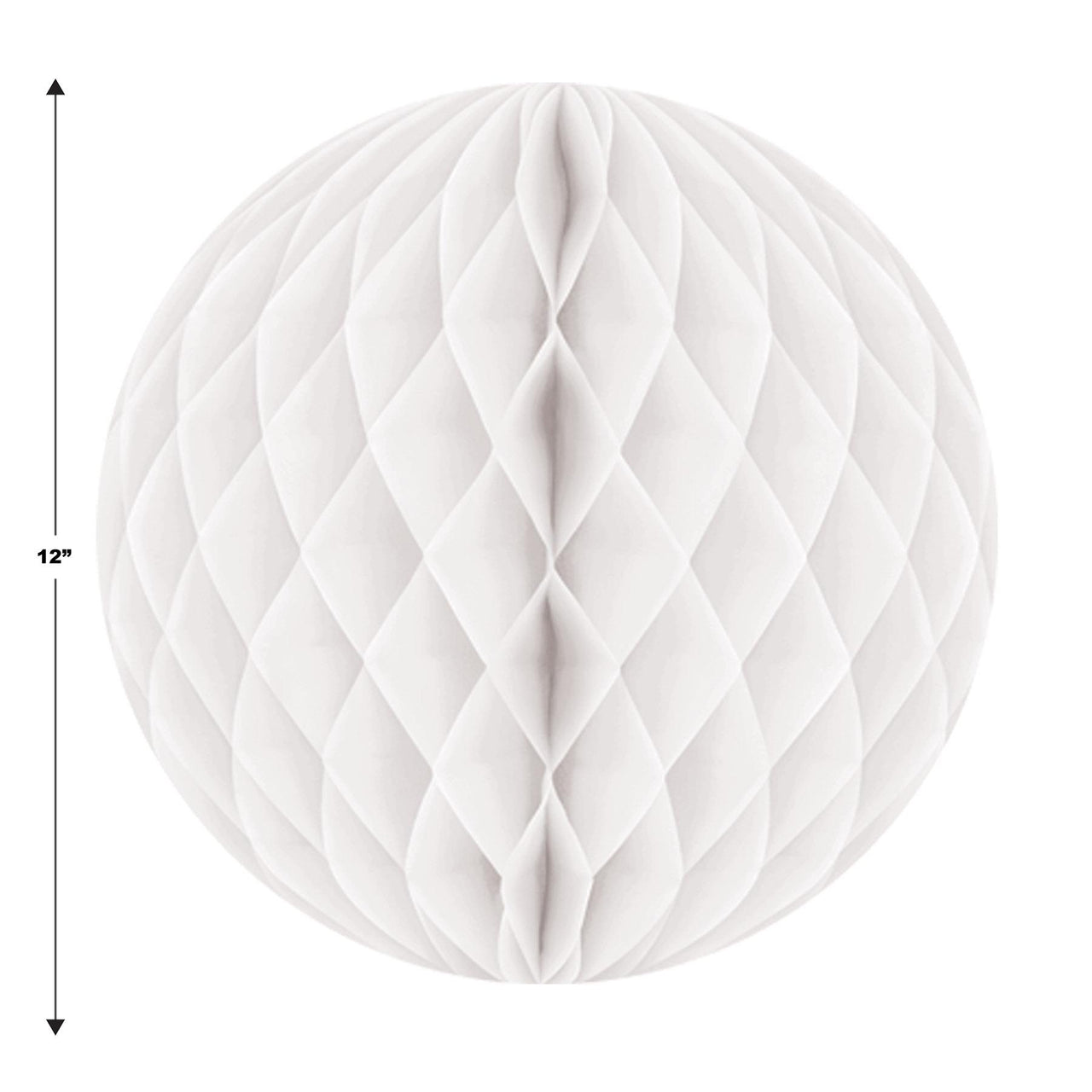 Party Decorations - Tissue Ball - white