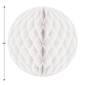 Party Decorations - Tissue Ball - white