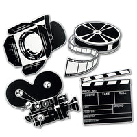 Beistle Movie Set Party Cutouts- Black