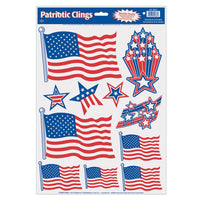 Beistle Patriotic Party Clings (11/Sheet)