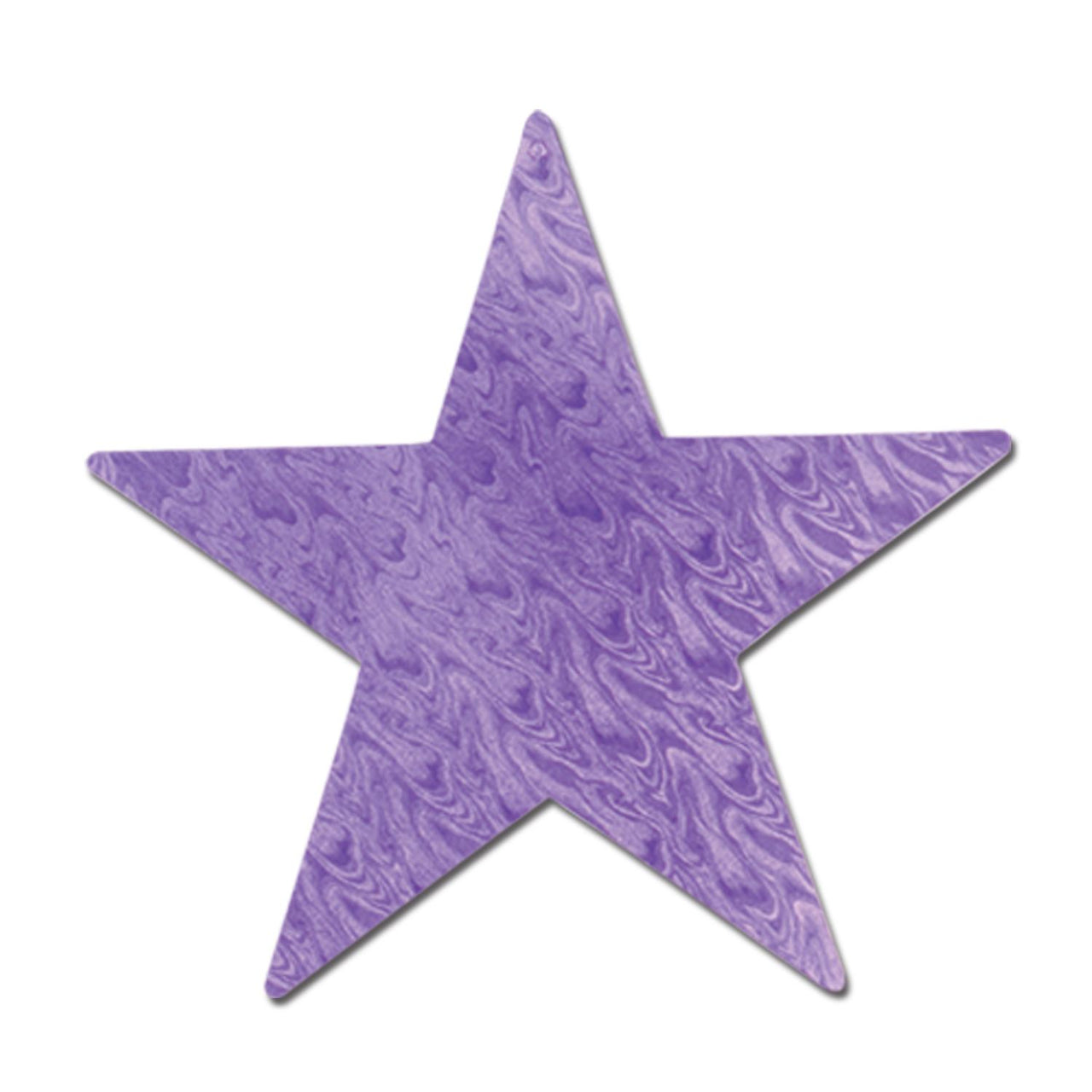 5" Beistle Embossed Foil Star Cutout- Purple