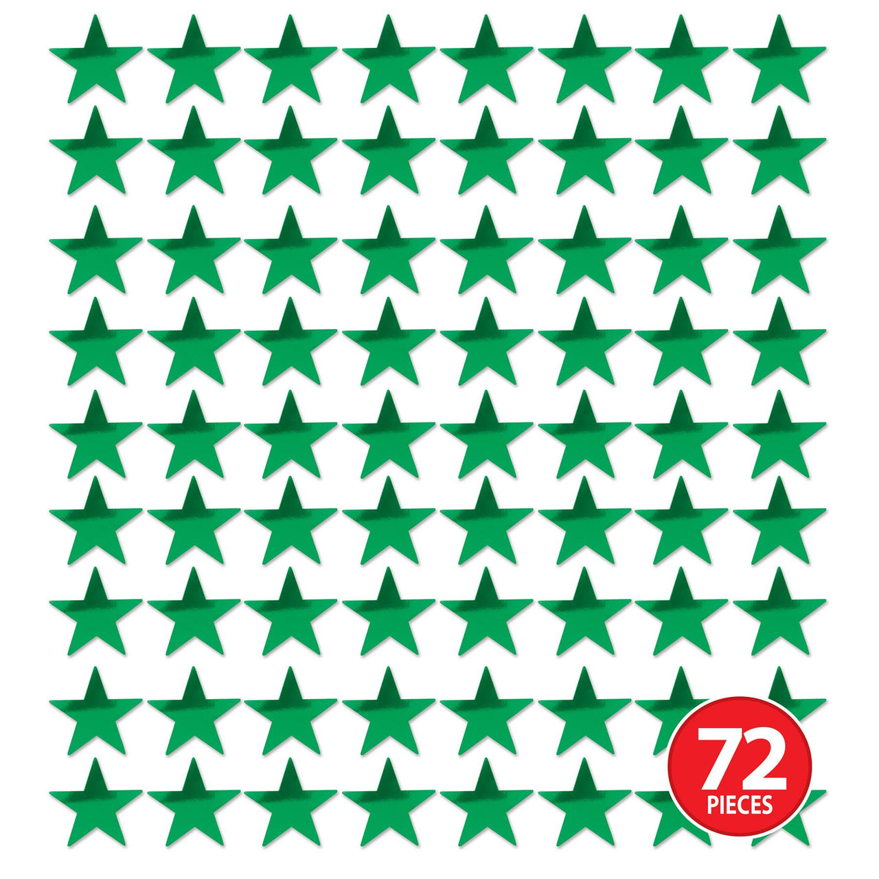 Party Decorations - Die-Cut Foil Star - green