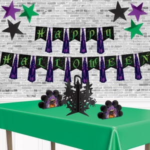 Party Decorations - Die-Cut Foil Star - purple