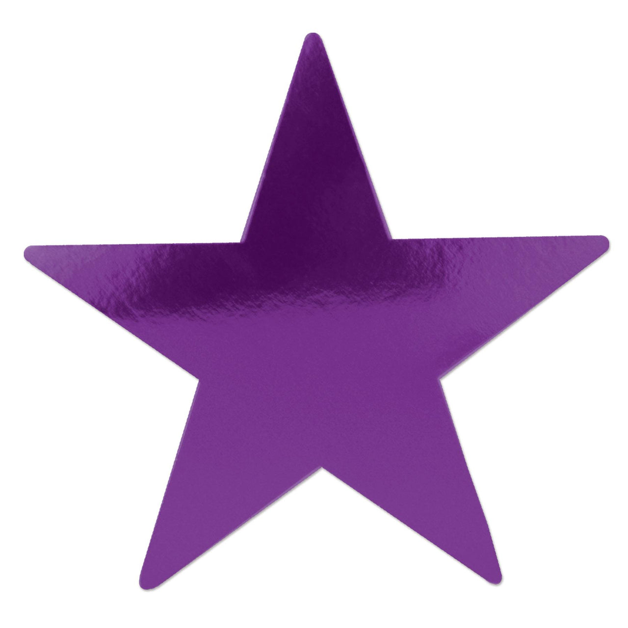 5" Beistle Party Foil Star Cutout- Purple