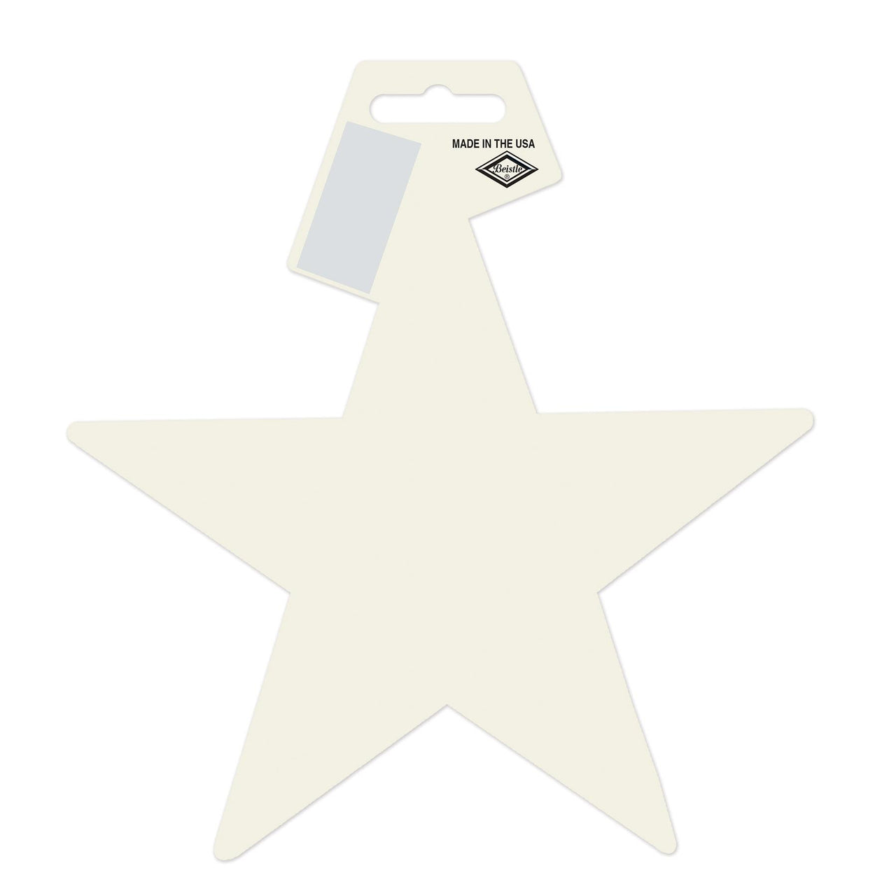 Party Decorations - Die-Cut Foil Star - white
