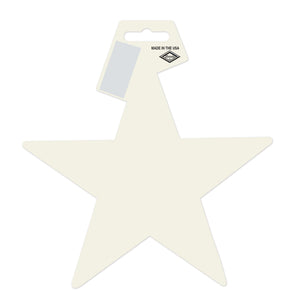 Party Decorations - Die-Cut Foil Star - white
