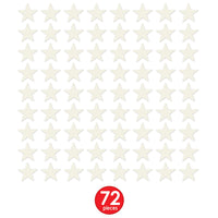 Party Decorations - Die-Cut Foil Star - white