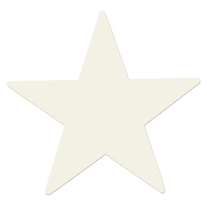 5" Beistle Party Foil Star Cutout - White