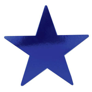 9" Beistle Foil Party Star Cutout- Blue