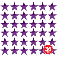 Party Decorations - Die-Cut Foil Star - purple
