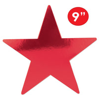 Party Decorations - Die-Cut Foil Star - red