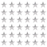 Awards Night Party Supplies - Die-Cut Foil Star - silver