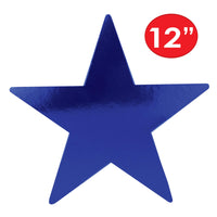 Party Decorations - Die-Cut Foil Star - blue