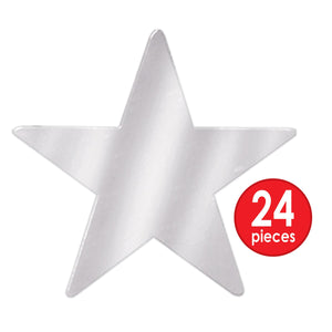Bulk 12 inch Awards Night Silver Foil Star Decoration (Case of 24) by Beistle