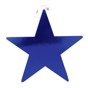 Party Decorations - 15 inch Die-Cut Foil Star- Blue