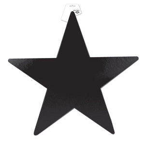 Party Decorations - 15 inch Die-Cut Foil Star- Black