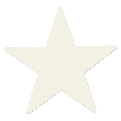 15 Inch Foil Party Star Cutout- White