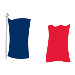 French Flag Cutout - French - 18 Inch